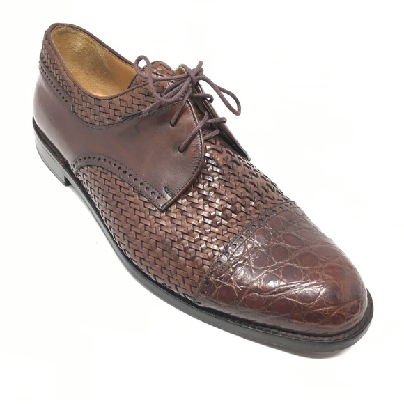 Mezlan Oxfords Shoes Size 9.5 W Brown Crocodile main image 8